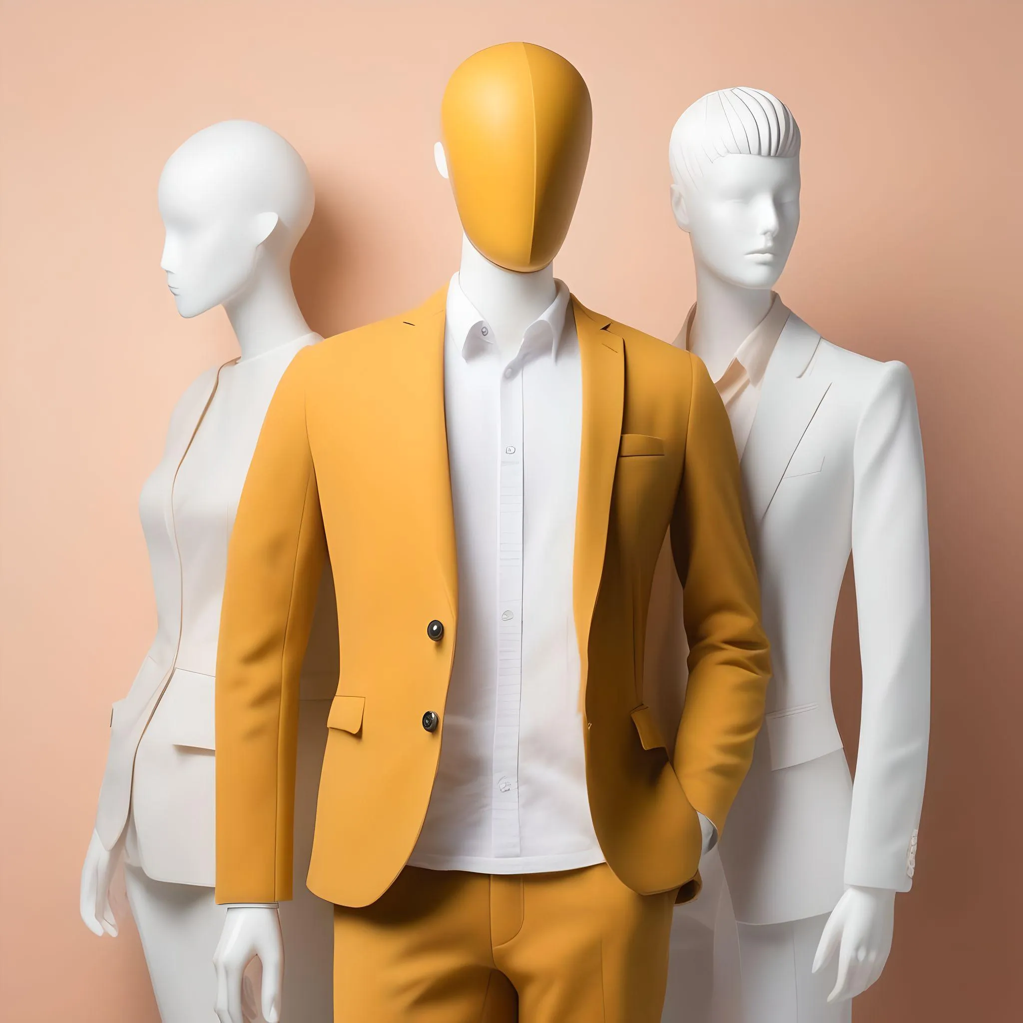 Mannequins in tailored suits, illustrating the post’s tailor analogy for crafting user personas
